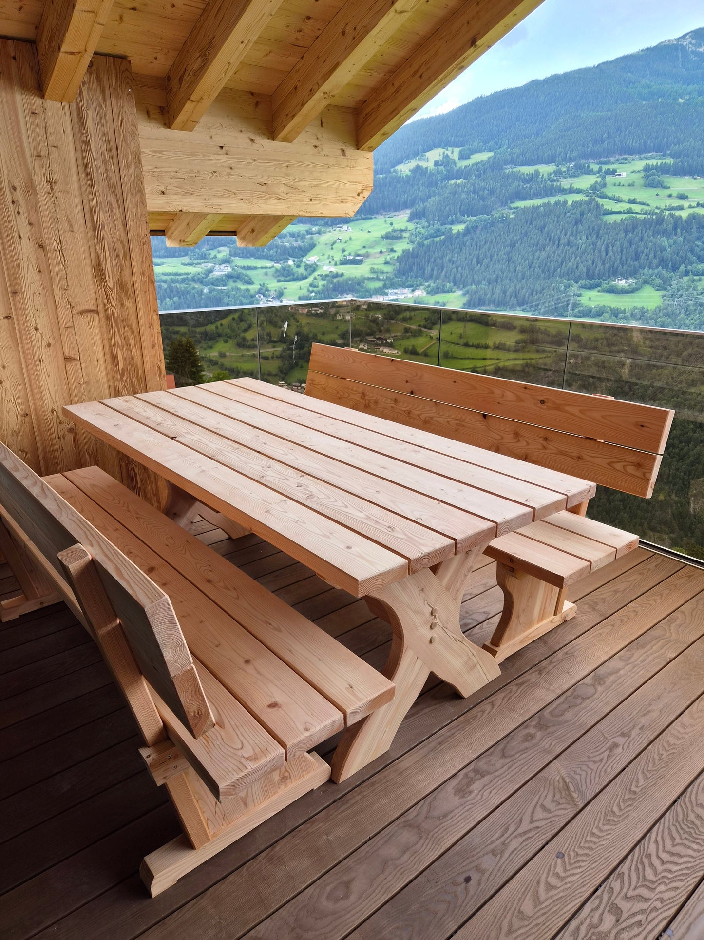 Gartengarnitur Lärchenholz